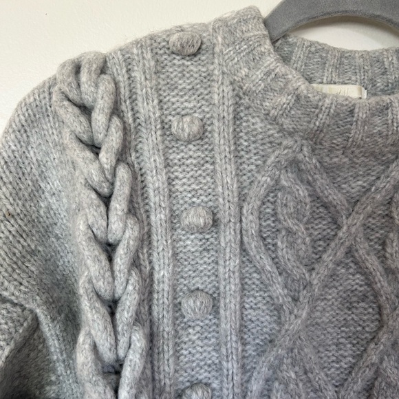 XS cable knit grey sweater - Picture 3 of 5